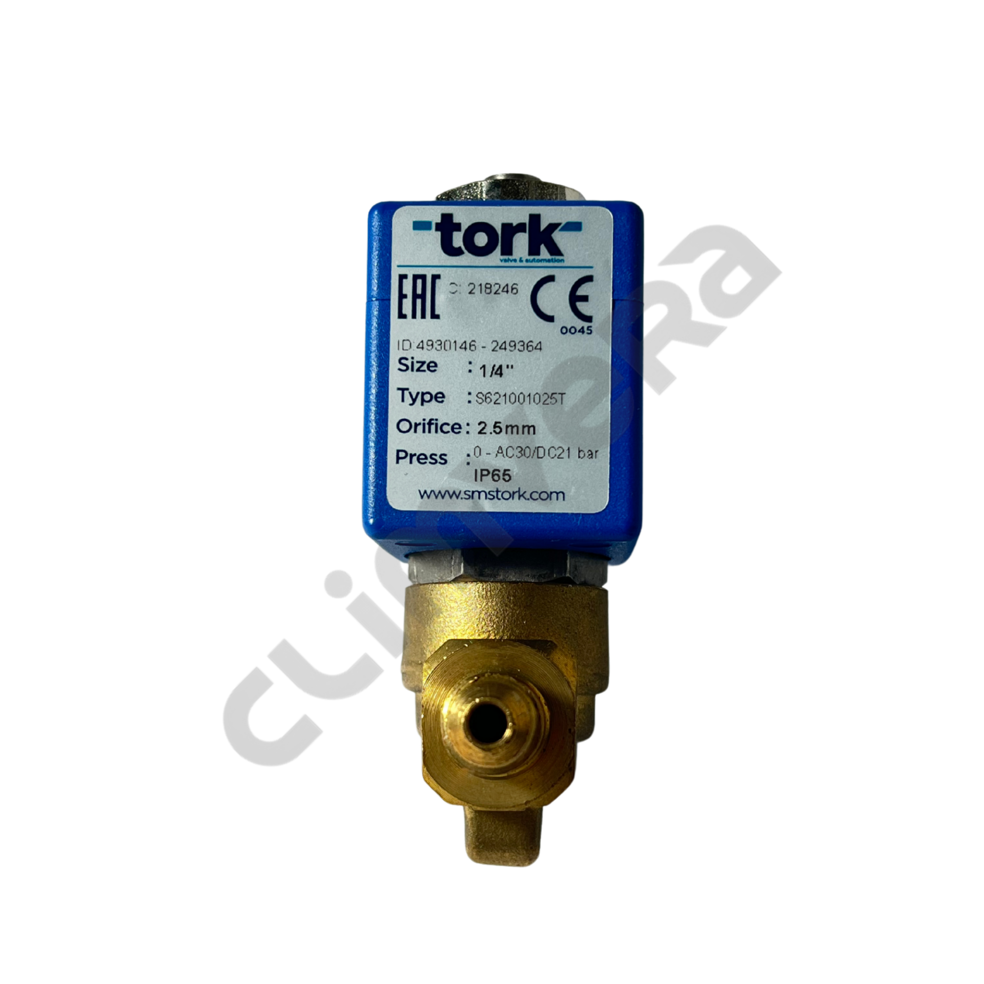 Tork Solenoid Valf 1/4'' Rekorlu 2,5 mm Orifisli Direkt Tip 220V